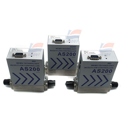 AS200 AS200S एल्यूमीनियम मिश्र धातु उच्च परिशुद्धता गैस द्रव्यमान प्रवाह नियंत्रक हवा माइक्रो-गैस प्रवाह मीटर