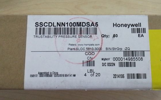 YJJ SSCDLNN100MDSA5 धुएं का पता लगाने वाला तापमान दबाव और प्रवाह 10Kpa दबाव सेंसर