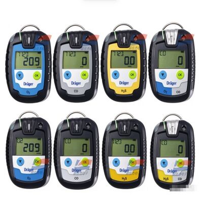 YJJ Pac 6500 सिंगल गैस डिटेक्टर ब्लूटूथ CO H2S SO2 O2 पर्सनल गैस मॉनिटर IP68